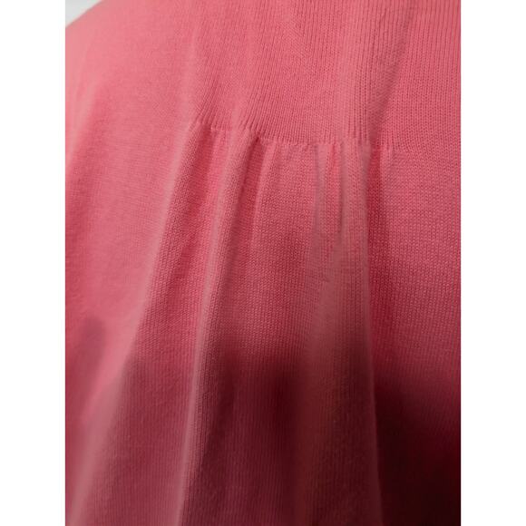 Lands' End Cardigan Sweater Pink Women's Knit 100% Supima Cotton Women's Size 1X - Picture 6 of 12